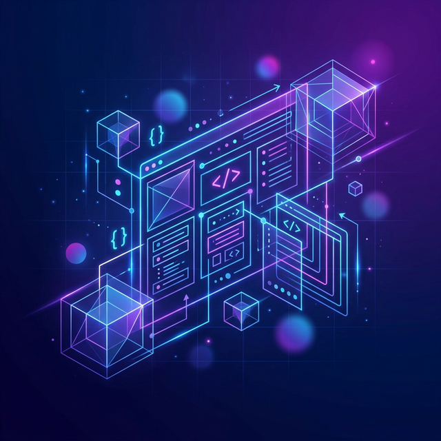 Modern web development illustration