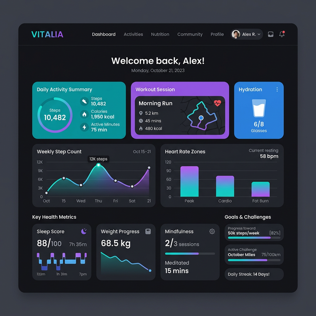 Health & wellness app